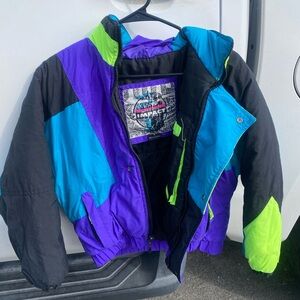 Pacific Crest Trail 90s Colorful Winter Jacket
